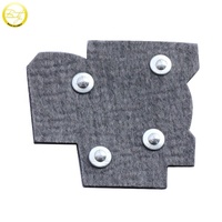 Fabricant de vêtements personnalisés Etiquettes à bagages en cuir noir avec patchs logos pour baskets Paillettes brodées en 3D pour chapeau