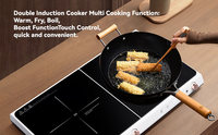 Cuisinière électrique ultra-mince 3800 W à prix abordable / Table de cuisson à induction double brûleur