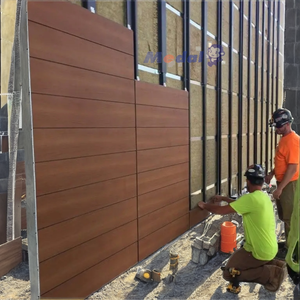 Composite en aluminium à grain de bois de 4 mm de large, 2 m de large, revêtement PVDF/PE, léger, imperméable, installation facile, personnalisable, ISO/CE - Product Image 3