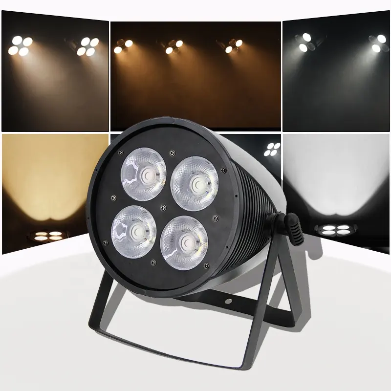 HONHE LED 4 눈 네 눈 COB 표면 조명 흰색 또는 따뜻한 흰색 4*50w 무대 조명 200w 결혼식 조명