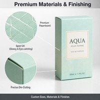 Boîte d'emballage de parfum personnalisée écologique et recyclable, boîte cadeau en carton pour l'emballage de flacons de parfum de luxe