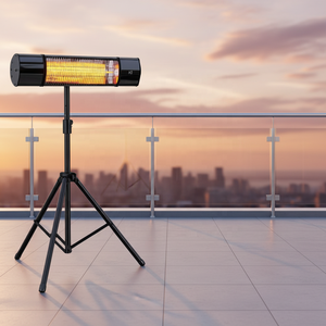 Chauffage infrarouge autonome haute efficacité avec télécommande et contrôle par application, étanche IP65, 1800W, chauffage rapide, construction métallique - Product Image 4