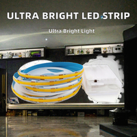 Lampu Strip LED COB 320 5V 8mm IP20 dengan Kotak Baterai, Ultra Terang, Kepadatan Tinggi, Fleksibel, Nirkabel, Portabel, Dekorasi Dalam & Luar Ruangan