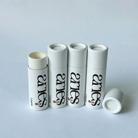 Emballage personnalisé en carton recyclable et écologique pour tubes de baume à lèvres en spirale de 10g, faits à la main, de haute qualité, avec estampage