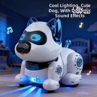 Jouet éducatif pour la petite enfance : Chien robot intelligent avec lumières, musique, effets spéciaux, mouvements réalistes et voix pour enfants