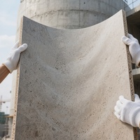 Panneaux en pierre PU durables pour l'extérieur, revêtement mural en faux briques légers, carreaux de pierre flexibles pour la rénovation de la maison en DIY