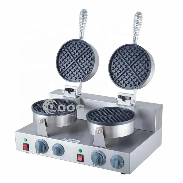 CE certificato Mini Waffle ferro in acciaio inox doppio Waffle macchina Waffle Maker in negozio