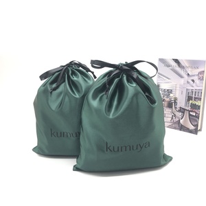 Bolsa de Almacenamiento de Ropa de Satén de Lujo de Alta Calidad, Bolsa de Regalo de Joyería de Satén Verde, Bolsa de Seda para Zapatos - Product Image 1