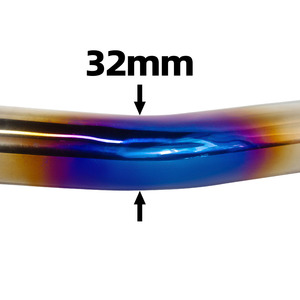 Tubo di Scarico GY6 per Scooter Yamaha GY6 Zuma 125CC 150CC 200CC Tank200, Collettore <span class=keywords><strong>Blu</strong></span> da 51MM con Sensore di Ossigeno - Product Image 6