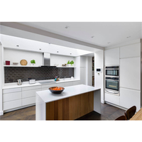 Armoire de cuisine chinoise de haute qualité au design moderne avec tiroirs à fermeture douce, écologique et résistante à l'eau