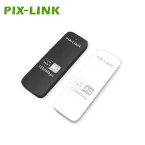 PIX-LINK özel 1200M AC Dual Band USB Wifi adaptörü kablosuz küçük ağ kartı USB menşei tipi oranı WIFI alıcısı iletim