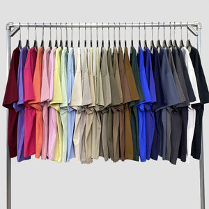 230gsm en blanco 100% algodón gota hombro Streetwear camisetas Unisex liso personalizado camiseta de gran tamaño hombres fabricante - Product Image 5