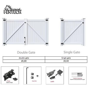 Panneaux de clôture de confidentialité en vinyle blanc Fentech 6x8 clôtures en plastique blanc pour jardin - Product Image 4