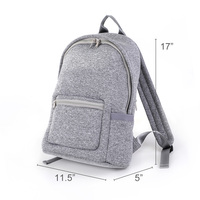 Sac à dos pour ordinateur portable imperméable de grande capacité, design personnalisé, tendance, en polyester, pour les voyages, la salle de sport, la course à pied, vente en gros, sac en néoprène