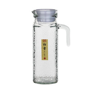 Jarra de Vidrio Cuadrada Vacía de 1 Litro al por Mayor, Jarra de Jugo Clásica de Lujo Personalizada, Jarra <span class=keywords><strong>para</strong></span> Bebidas <span class=keywords><strong>Frías</strong></span> de Tequila, Juego de Vajilla <span class=keywords><strong>para</strong></span> Servir en Casa - Product Image 1