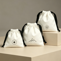 Sac à poussière personnalisé en toile de coton avec cordon de serrage, impression de logo pour chaussures, bijoux, bibelots, cosmétiques, rangement de cadeaux