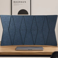 Écran de bureau acoustique moderne personnalisé en PET, cloison de bureau avec isolation phonique pour une utilisation en extérieur et en chambre