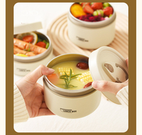 Boîte à lunch isotherme en acier inoxydable, boîte à lunch portable, nouveau récipient alimentaire