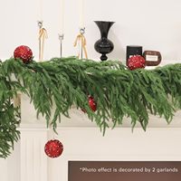 Guirlande de Noël en plastique ignifuge, faite à la main, fonctionnant sur piles, pour la décoration de la porte d'entrée, écologique