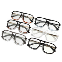 Nouvelles montures optiques carrées TR90 2025 60040 pour hommes – Montures de lunettes classiques style affaires, montures de lunettes de vue rétro tendance