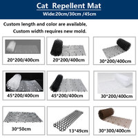 Tapis à pointes anti-chats écologique et respectueux de l'environnement 30x200cm en plastique PP pour troncs d'arbres, canapés, plantes en pot, utilisation intérieure/extérieure
