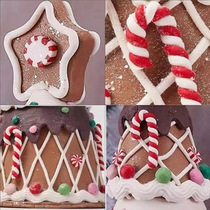 Yy Mini 4m PVC Fiber Christmas <b>Tree</b> China's Best-Selling Pe Gingerbread Hanging Polymer Clay Outdoor Folding Christmas <b>Tree</b> Sale - Product Image 5