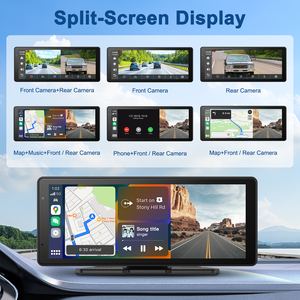 Écran CarPlay sans fil <span class=keywords><strong>pour</strong></span> voiture 8,1 pouces 4K avec rotation à 360°, caméra embarquée, CarPlay & Android Auto, autoradio, navigation/contrôle vocal/contrôle par la voix/FM - Product Image 6
