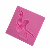 Gladiateur de Ballet pour décoration de gâteau Fondant, moule en Silicone, outil de décoration de pâtisserie