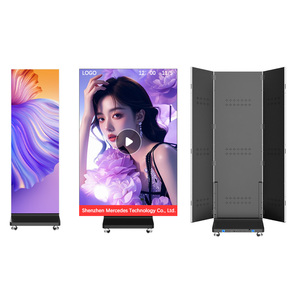 Écran d'affichage <span class=keywords><strong>LED</strong></span> double face à trois volets, machine publicitaire pliable, écran pliable pour les événements, pour les centres commerciaux - Product Image 1