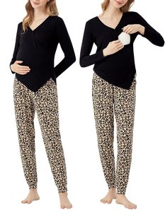 Conjunto de Pijama de Maternidad Modal para el Hogar, 100% Bambú, Liquidación de Existencias, Listo para Enviar - Product Image 5