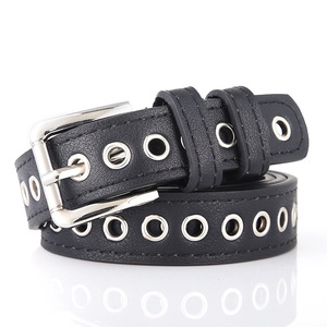 Cinturón de mujer de estilo coreano, novedad, fantástico, con ojales completos, venta al por mayor, cinturón de moda con decoración hueca y hebilla de aleación - Product Image 5