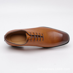 Nouvelles Chaussures Habillées Noires en Cuir Véritable à Bout Pointu et Lacets, Semelle Extérieure en Caoutchouc Antidérapante, Pour Toutes Saisons, Livraison Directe - Product Image 1