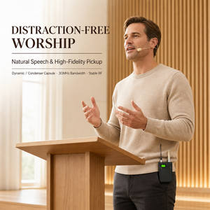 <span class=keywords><strong>Microfono</strong></span> Wireless Invisibile per Registrazione Video, Trasmettitore Bodypack per Presentatori, Colore Pelle - Product Image 5
