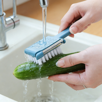 Produits tendance 2026 Nouveautés Gadget Brosse de nettoyage manuelle multifonction 4 en 1 en plastique pour légumes et pommes de terre avec éplucheur