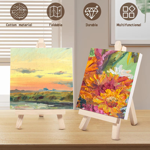 Giữ Nụ Cười Nhỏ 10*10Cm Bức Tranh Kéo Dài Vải Với Mini Giá Vẽ Nguồn Cung Cấp Nghệ Thuật Cho Hội Họa Nghệ Sĩ - Product Image 5