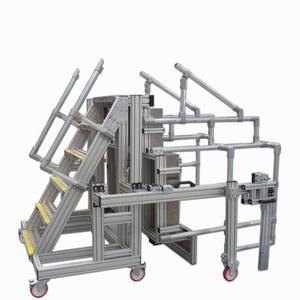 Chuangying Custom Aluminum Alloy Mobile Ladder Adjustable Height 1000 Kg Load Capacity Work <b>Platform</b> - Product Image 3