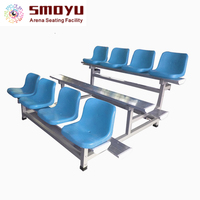 Bancs de tribune en aluminium, moulés par soufflage en HDPE, résistants aux UV, résistants aux chocs 2000N, couleur personnalisée, OEM