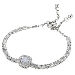 महिलाओं गर्म बिक्री तांबे का बना टेनिस ब्रेसलेट फुल ज़िरकॉन माइक्रो-इनडेस्टेड जन्मस्टोन गुणवत्ता फैशन लिंक समायोज्य श्रृंखला - Product Image 1