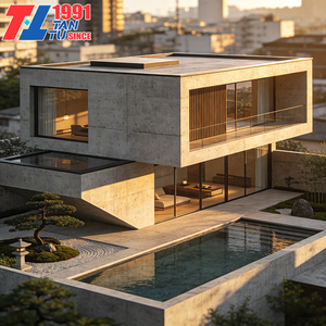 Progettazione Architettonica 3D di Villa di Lusso Moderna, Casa Prefabbricata con Struttura in Acciaio Leggero - Product Image 2