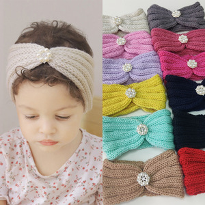 Accesorios para el Cabello de Bebé, Pañuelo de Punto de Lana Cálido para Otoño e Invierno, Estilo Europeo y Americano, Unisex, Diadema para Bebé - Product Image 3