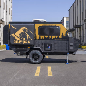 Roulotte de camping tout-terrain Conquer Falcon Pop-up, équipée d'une tente de douche et d'une cuisine extérieure, <span class=keywords><strong>caravane</strong></span> de camping 4x4 imperméable - Product Image 1