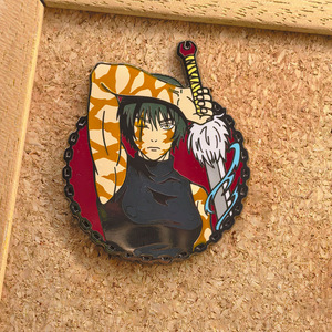Épinglette en émail circulaire JJK <span class=keywords><strong>Maki</strong></span> <span class=keywords><strong>Zenin</strong></span>, broche en métal de haute qualité pour personnage d'anime, pour la décoration des vêtements et des sacs à dos - Product Image 5