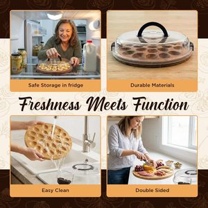 <span class=keywords><strong>Plateau</strong></span> de service pour œufs au fromage avec couvercle, côtés réversibles, conteneur de rangement en bois pour apéritifs, <span class=keywords><strong>plateau</strong></span> de fête en bambou - Product Image 4