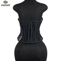 Corset sexy transparent personnalisable à 14 baleines collées, dos ouvert en maille, pour robe femme