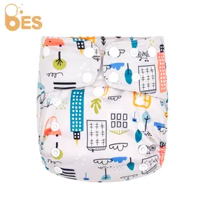 BES baby washable reusable cloth diaper nappies double gussets custom made diapers for babies