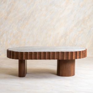 Mesa de Centro/Café Moderna y Ecológica de Madera de Acacia, Mueble Elegante para Sala de Estar, Oficina en Casa, Hotel - Product Image 3