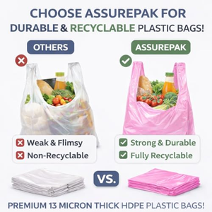 Sac en <span class=keywords><strong>plastique</strong></span> rose personnalisé avec impression « Merci » pour courses alimentaires, en PEHD/PEBD, prix usine YC, pour emballage - Product Image 2
