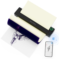 2025 Printer A4 Printer tato termal Mini portabel Bt Usb Printer tato penyalin termal baterai nirkabel Printer stensil tato