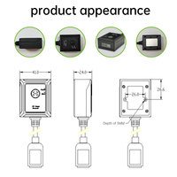 Escáner de Código de Barras 2D Industrial EM432 de Alta Velocidad USB de Montaje Fijo IP52 para Uso en Cintas Transportadoras, Resistente, en Stock