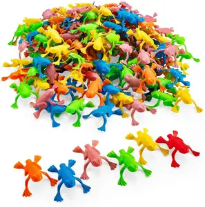 Berbagai Macam Warna Mainan Melompat Katak untuk Anak-anak, Bermain, Pesta, Pesta Nikmat, Paskah